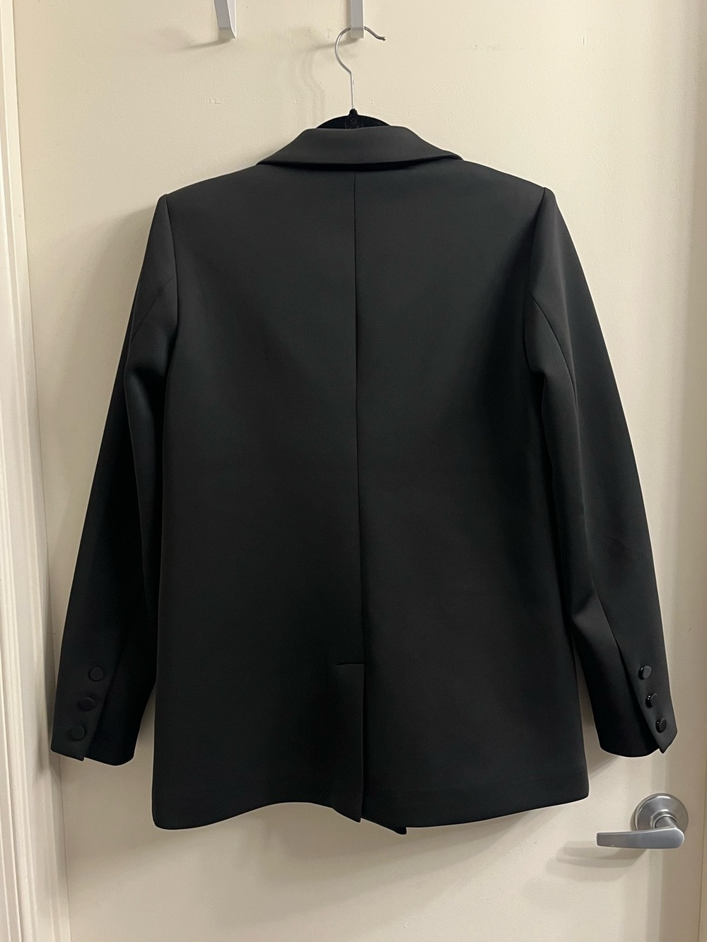 Good American Black Scuba Blazer Jacket Medium - Picture 6 of 12
